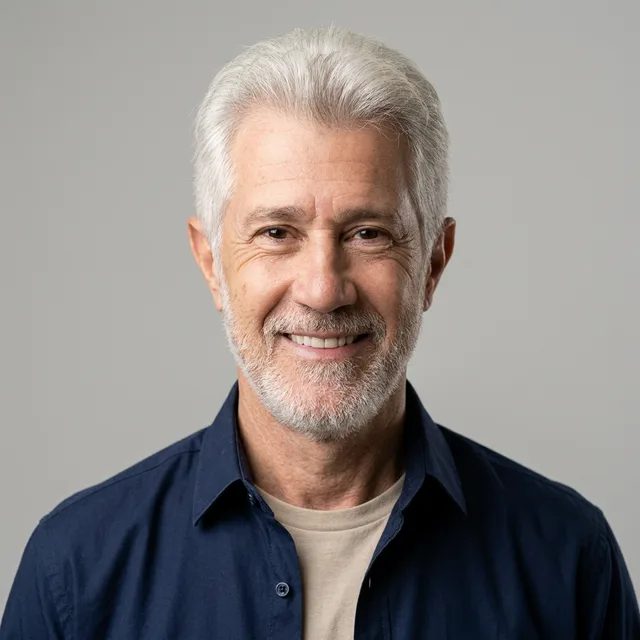 Tapir de Souza sorrindo, pintor profissional